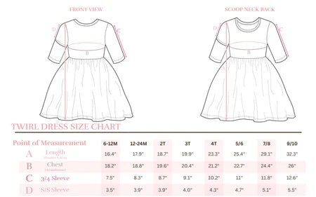 Mila & Rose Girl's School Days Twirl Dress