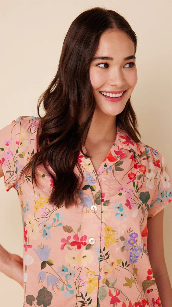 The Cat's Pajamas Strawberry Fields Voile Capri Set