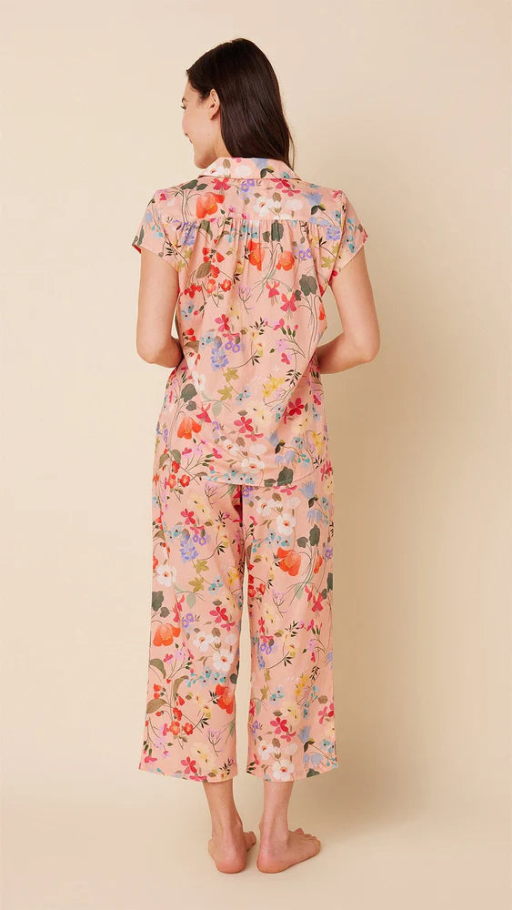The Cat's Pajamas Strawberry Fields Voile Capri Set