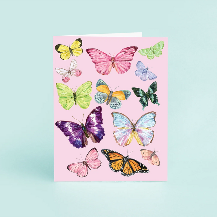 Taylor Paladino Pink Butterflies Stationary Set