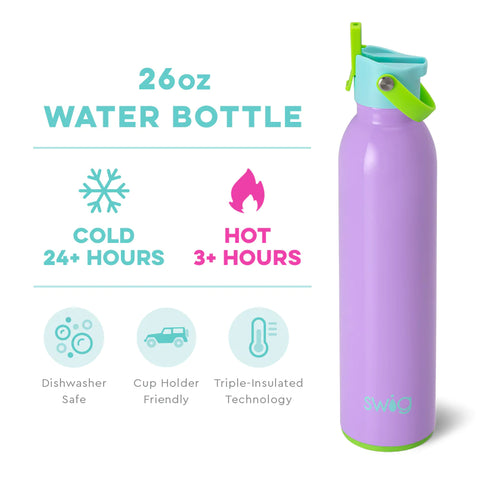 Swig Life - Flip + Sip Water Bottle - Ultra Violet