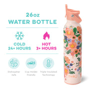 Swig Life - Flip + Sip Water Bottle - Full Bloom