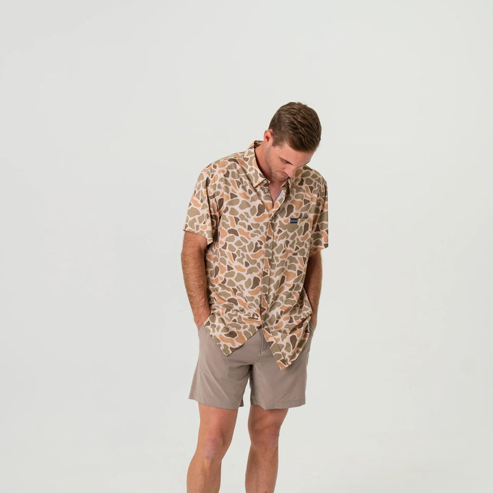 Burlebo Men's Venado Camo Performance Western Button Up