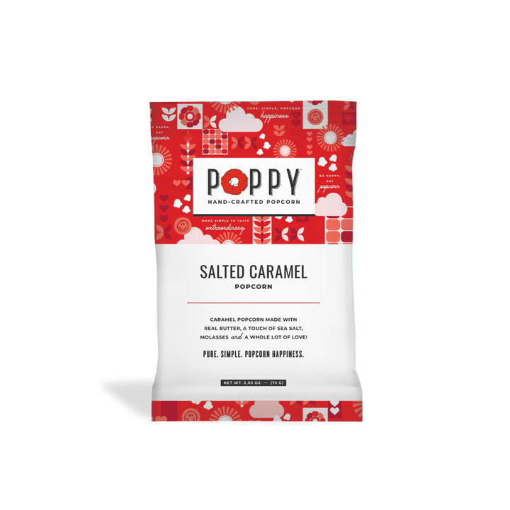 Poppy Handcrafted Popcorn Salted Caramel Snack Bag