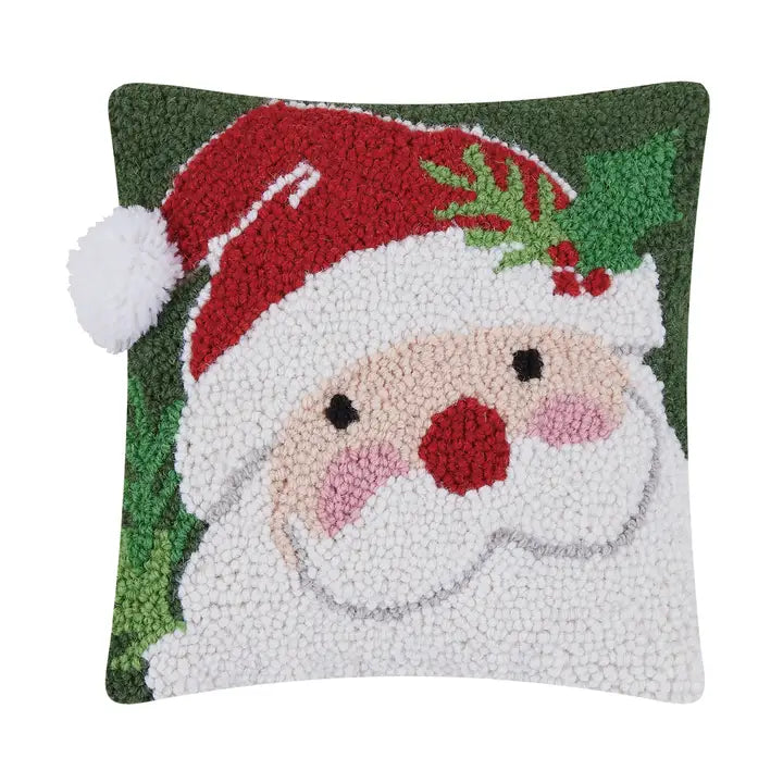 Peking Handicrafts Santa Hat with Pom Pom Hook Pillow