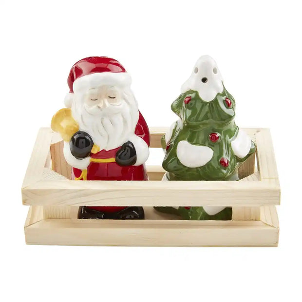 Santa and Tree Salt and Pepper Shakers