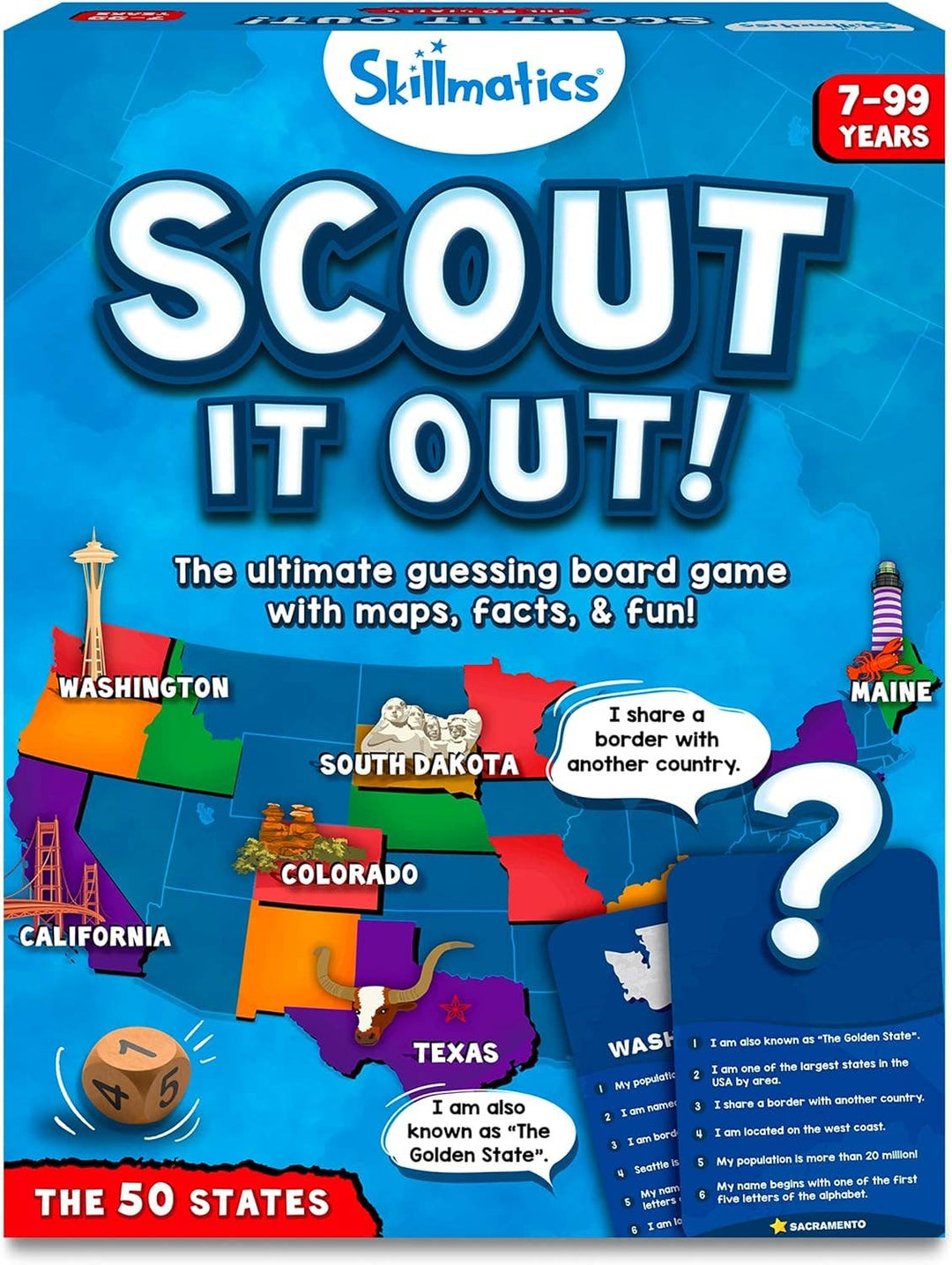 Skillmatics Scout It Out! Geography Trivia Game
