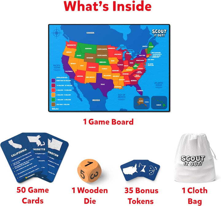 Skillmatics Scout It Out! Geography Trivia Game