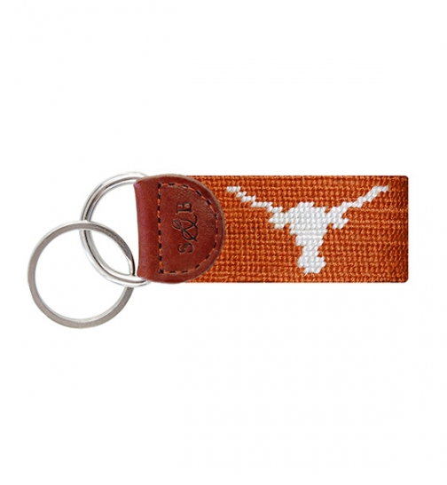 Smathers & Branson - Needlepoint Key Fob - Texas (Burnt Orange)