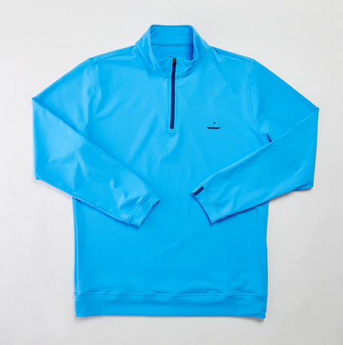 Catch and Club - 1/4 Zip Pullover - Sky Blue