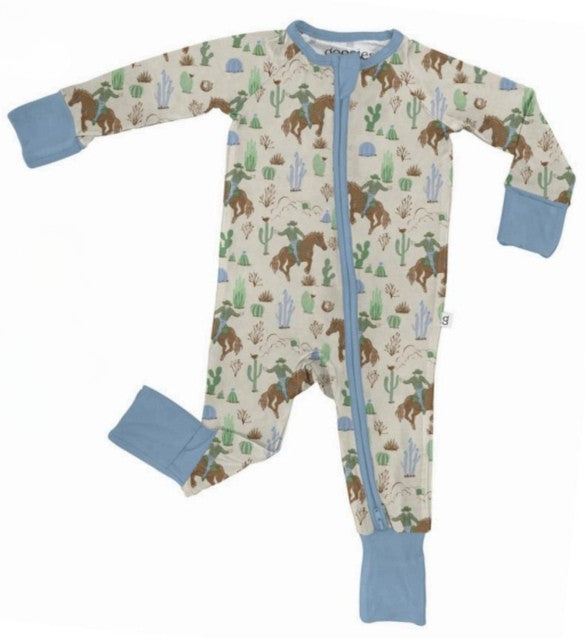 Goosies Kid's Zip Pajama Saddle Up Cowboy