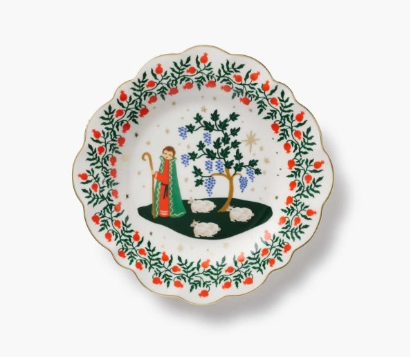 Rifle Paper Co. Nativity Porcelain Dessert Plate