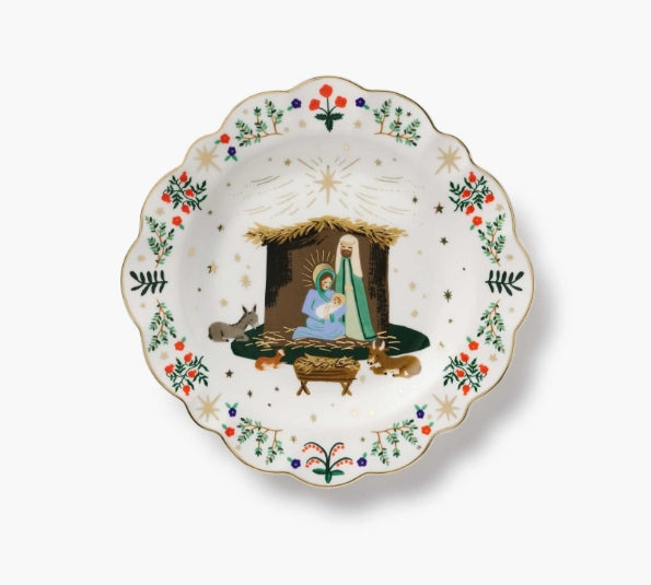 Rifle Paper Co. Nativity Porcelain Dessert Plate