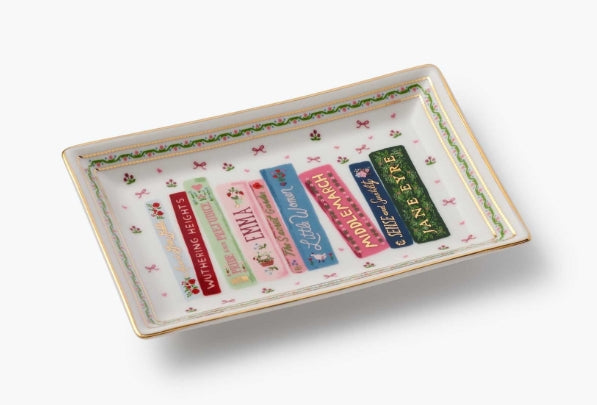 Rifle Paper Co. Ladies Night Book Club Porcelain Catchall Tray