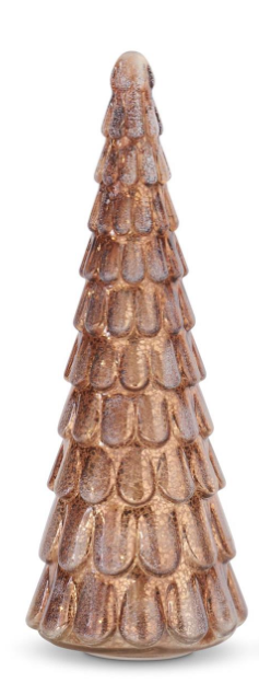 Copper Led Mercury Glass Tree