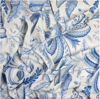 Addison Ross Palm Beach Blue Linen Tablecloth