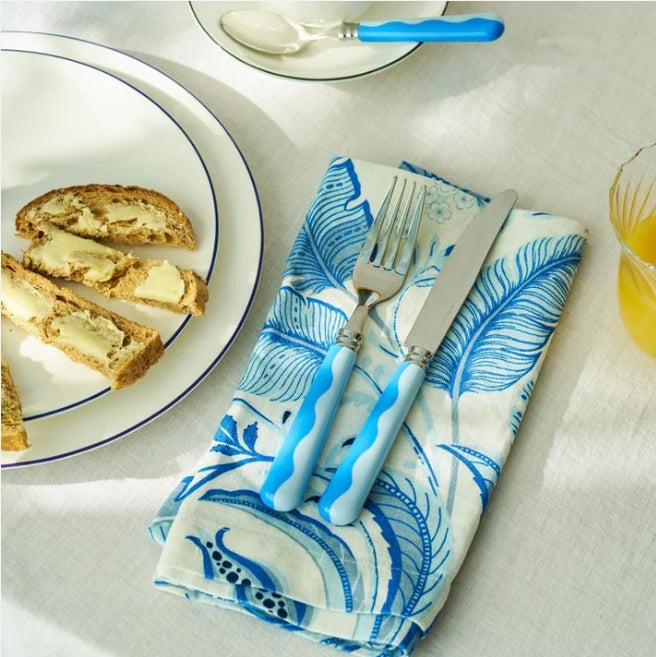 Addison Ross Palm Beach Blue Napkin