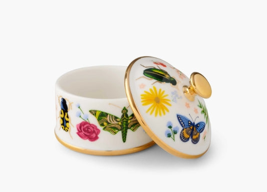 Rifle Paper Co. Curio Round Porcelain Box