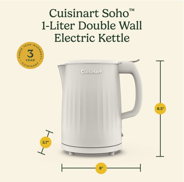 Cuisinart Soho™ 1-Liter Double-Wall Electric Kettle