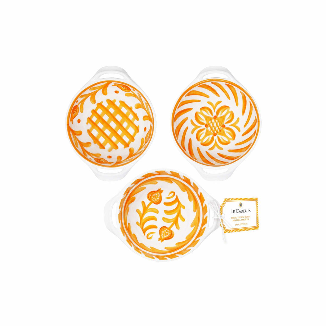 Le Cadeaux Mini Handled Bowl Set