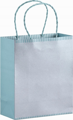 Silver Simplicity Two-Tone Gift Bag