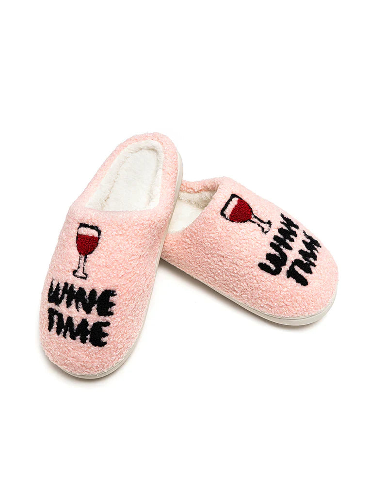 Living Royal Slippers Wine Time