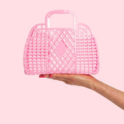Sun Jellies - Small Retro Basket - Bubblegum Pink