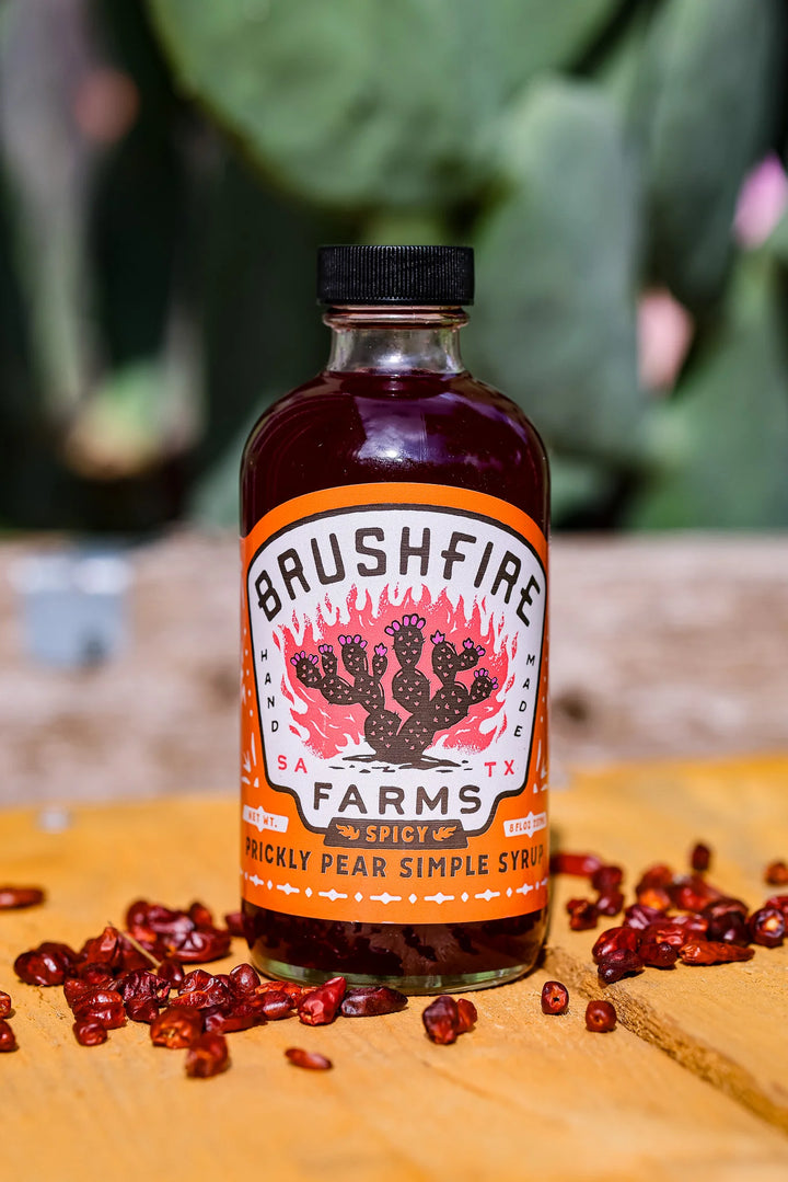 Brushfire Farms Spicy Prickly Pear Simple Syrup