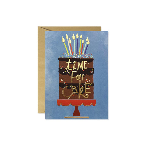 Sprinkles Time For Cake Greeting Card