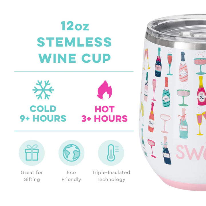 Swig Life - Stemless Wine Cup - Pop Fizz