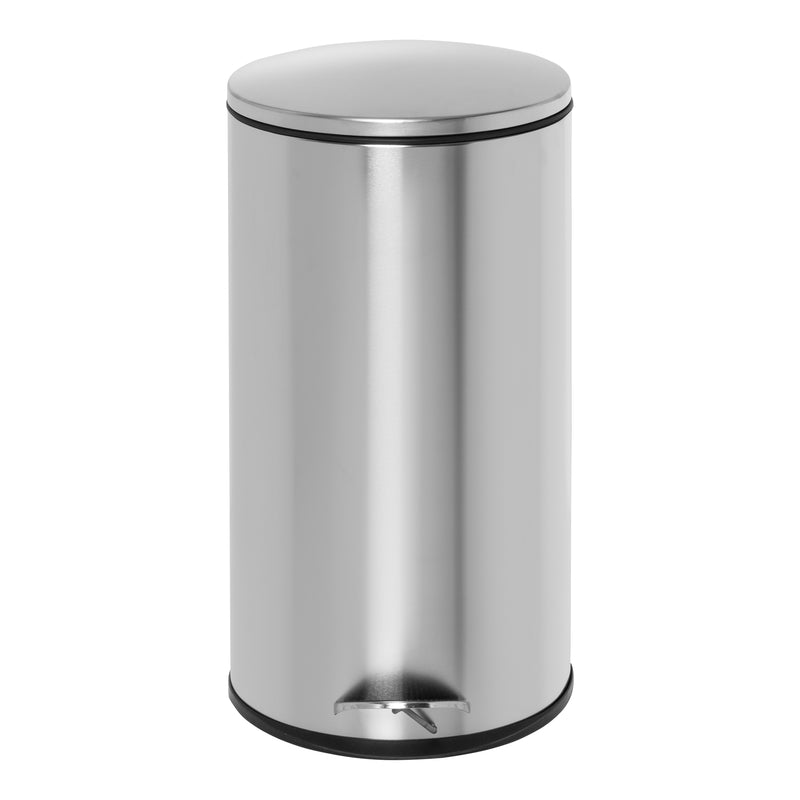 Step-On Trash Can - Silver
