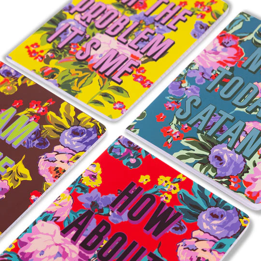 Furbish Studio Stitched Notebook Set Bold Floral