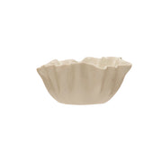 Stoneware Fluted Bowl - White