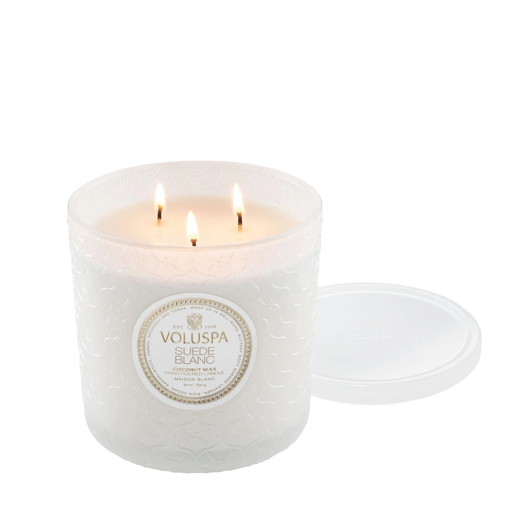 Voluspa Suede Blanc