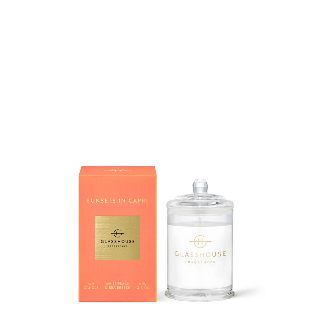 Glasshouse Fragrance Scented Soy Candle Sunsets in Capri