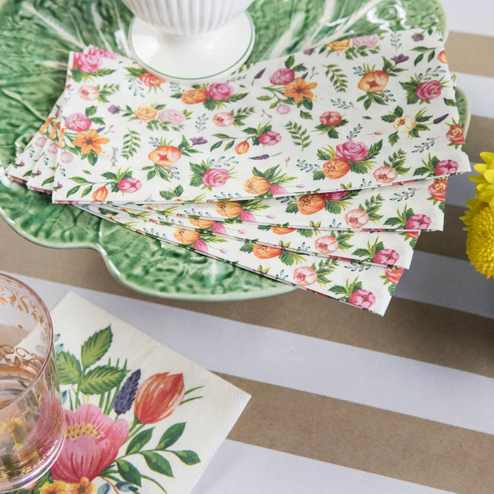 Hester & Cook Sweet Garden Guest Paper Napkins