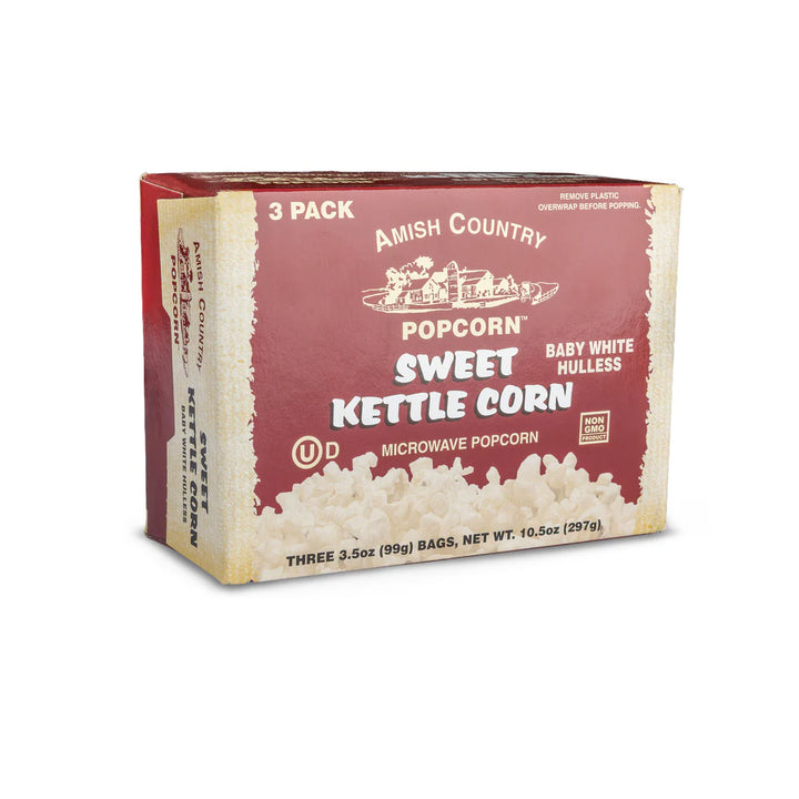 Amish Country Popcorn 3pk Microwave Kettle Popcorn