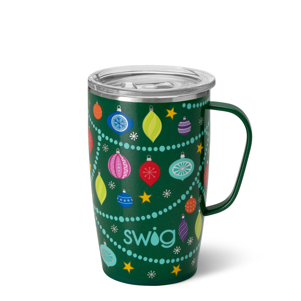 Holiday Swig Life Stemless Wine Glass With Slider Lid 14 Oz 