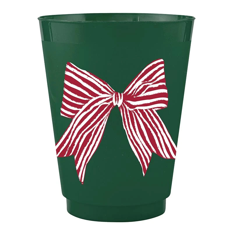 Holiday Theme Frosted Cups