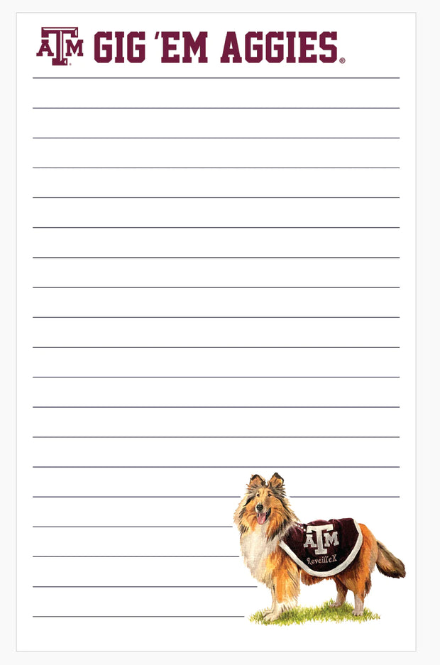 Texas A&M Mascot Notepad