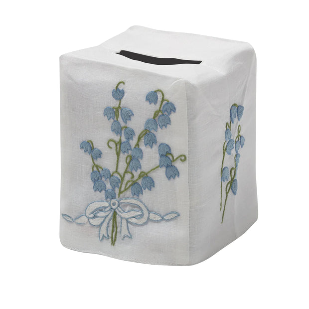 Sweet William Tissue Box Cover - Blue