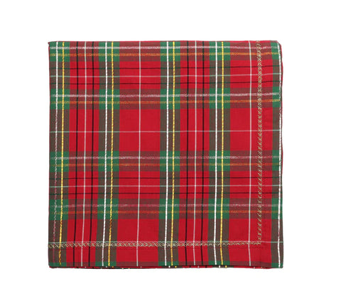 Kim Seybert - Xmas Plaid Tablecloth - Green & Red