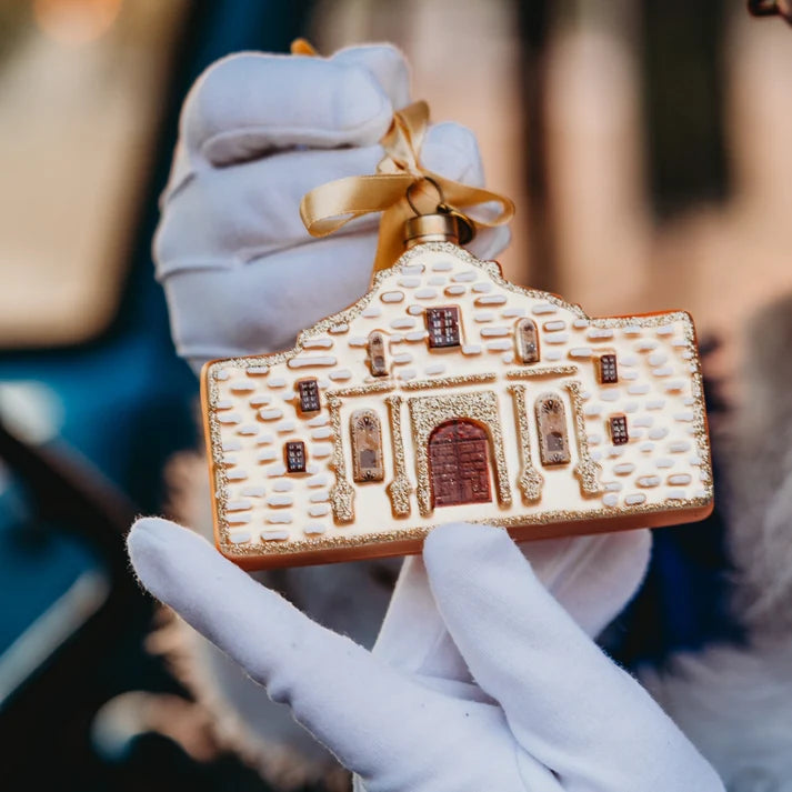Texan Christmas The Alamo Blown Glass Texas Christmas Ornament 2026 Edition
