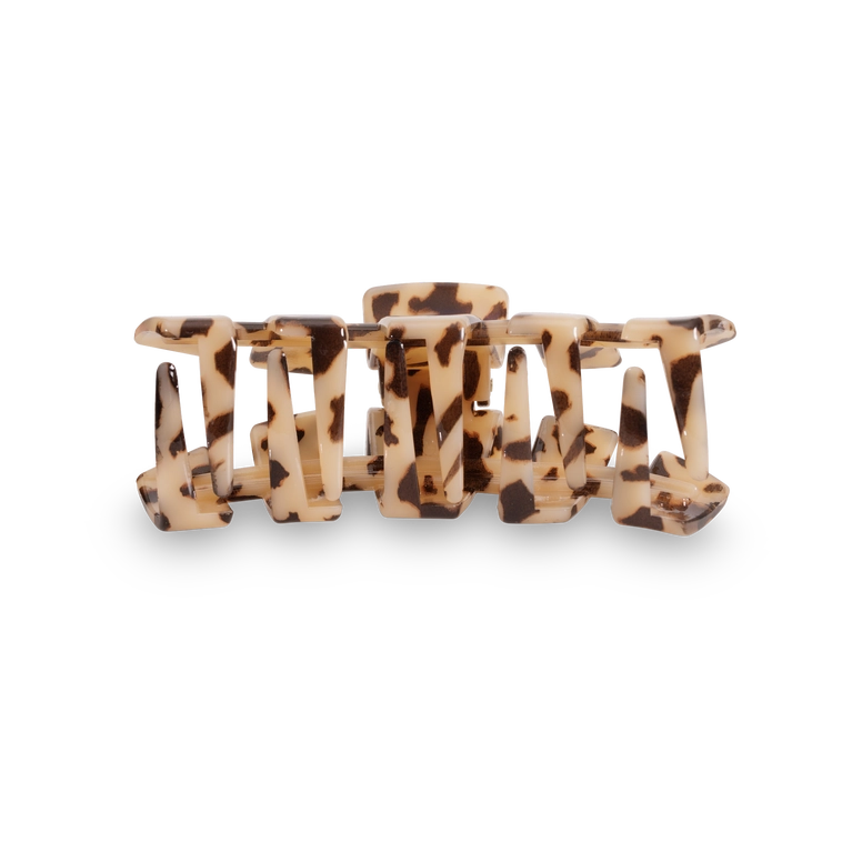 TELETIES Classic Hair Clip Blonde Tortoise