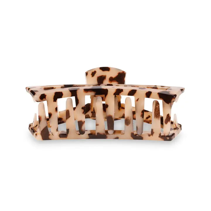 TELETIES Open Hair Clip Blonde Tortoise
