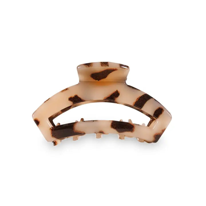 TELETIES Open Hair Clip Blonde Tortoise