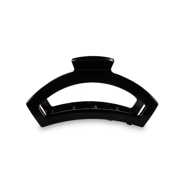 TELETIES Open Hair Clip Jet Black