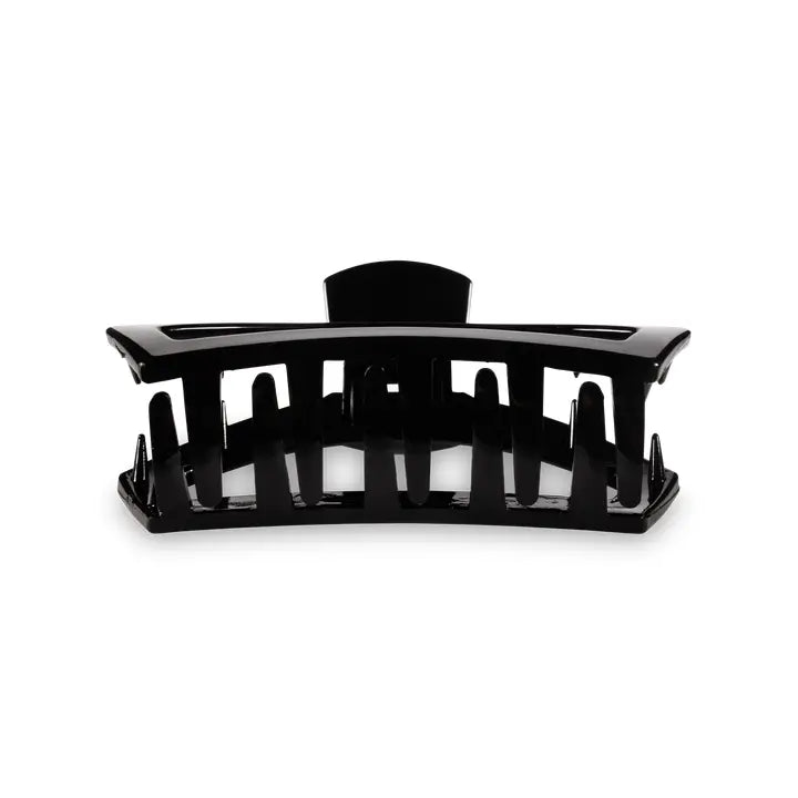 TELETIES Open Hair Clip Jet Black