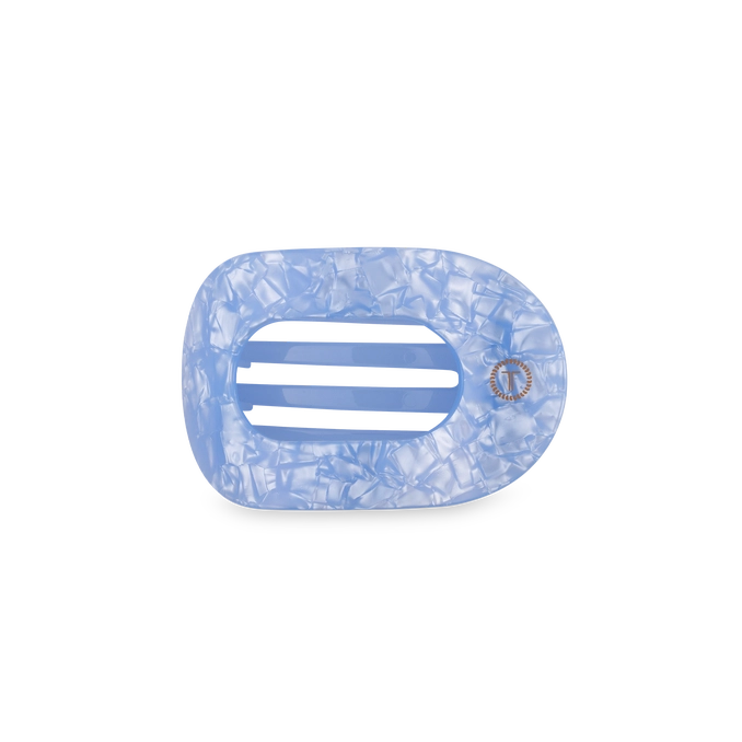 TELETIES Blue Lagoon Flat Round Hair Clip