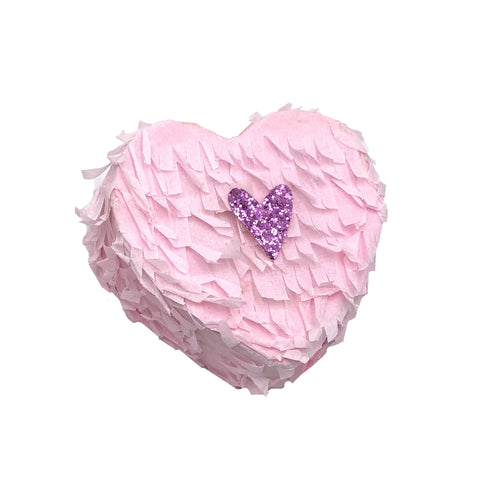 Mini Tabletop Heart Piñata - Pink